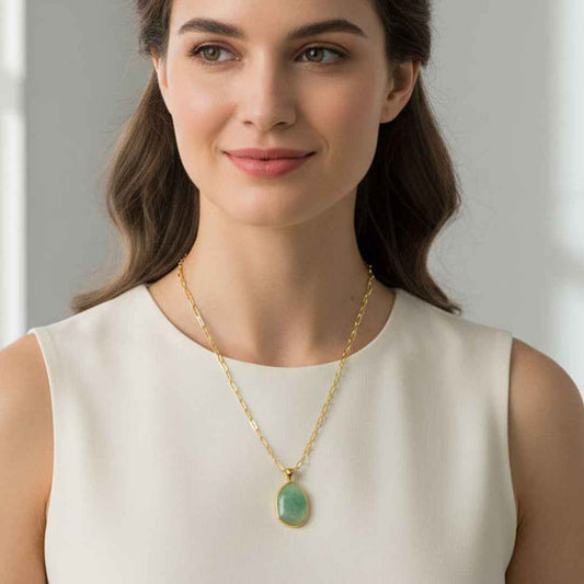emerald path nfc crystal necklace – smart crystal for connection - Lyra