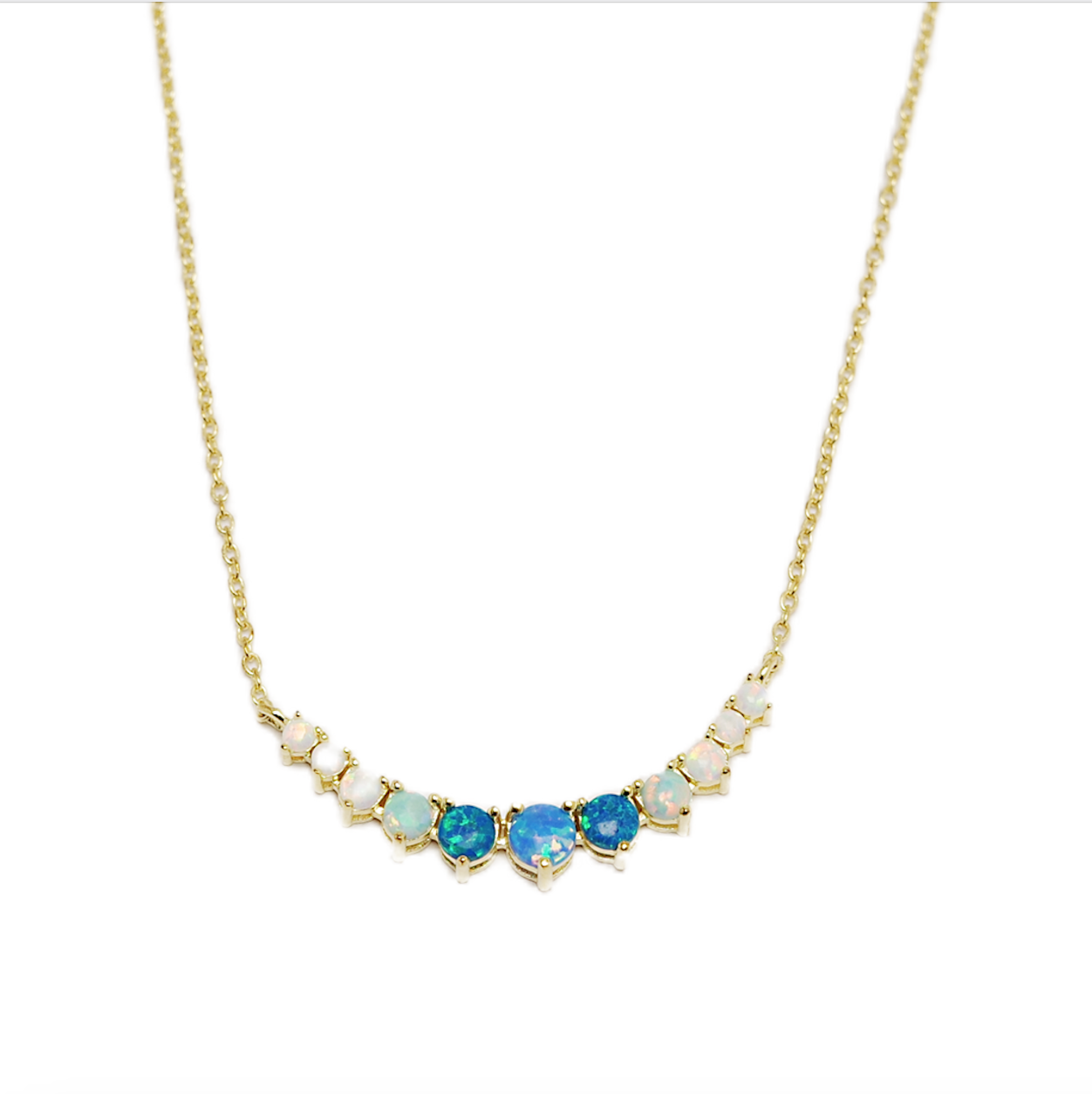 opal necklace - aurora core - Lyra