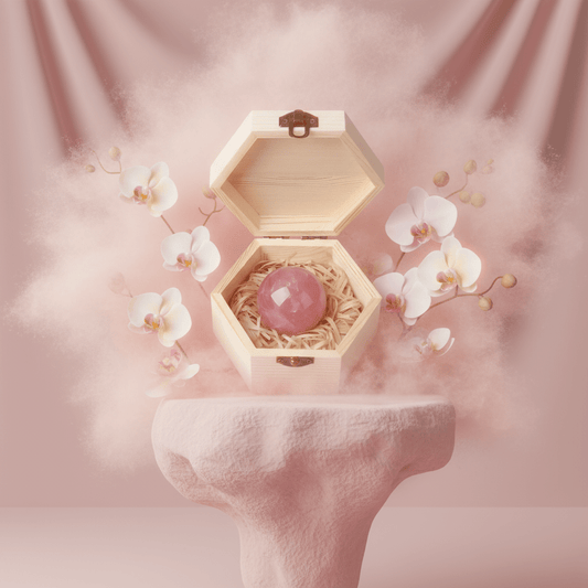 rose quartz love sphere - Lyra