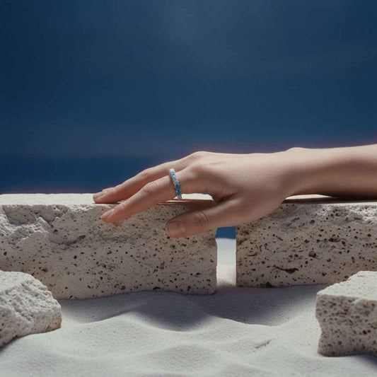 opal ring - aurora path - Lyra