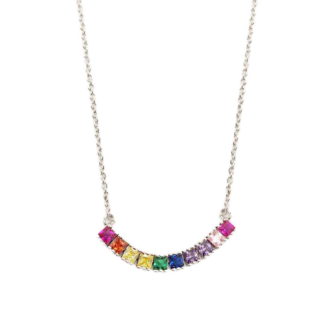 rainbow arc necklace - Lyra