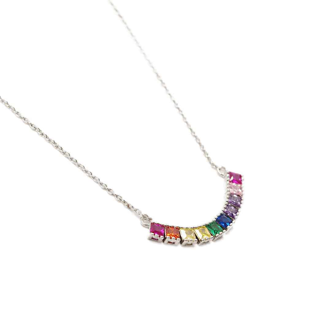 rainbow arc necklace - Lyra