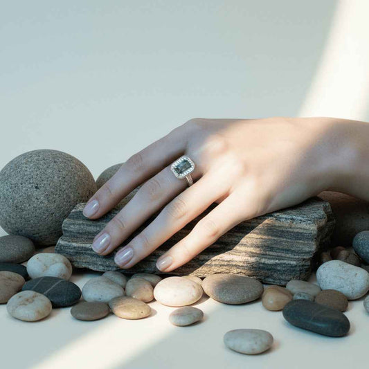 moss agate ring - gateway - Lyra