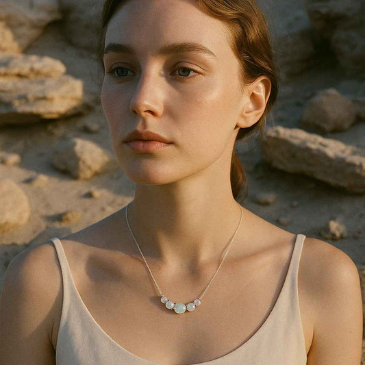 opal polaris necklace - Lyra