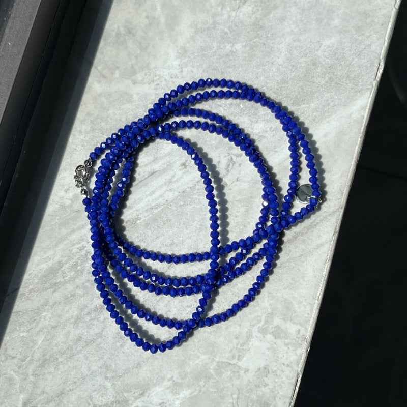 multicolor spinel beaded necklace | dopamine jewelry for layering & light - Lyra