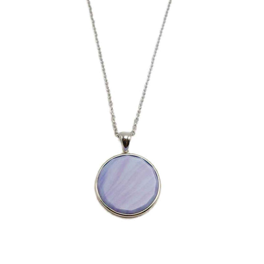 blue aura nfc crystal pendant – customizable digital talisman - Lyra