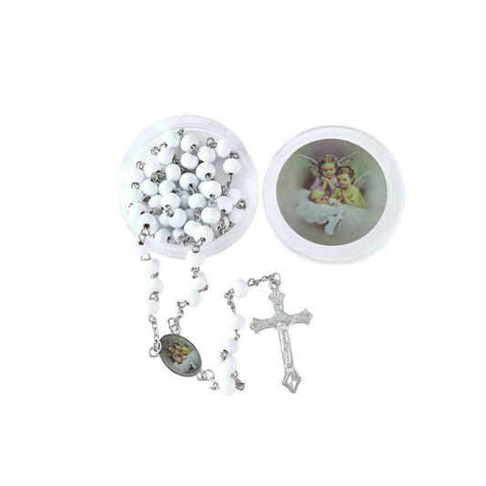 aromatic wooden rosary necklace | handmade cross pendant unisex design - Lyra