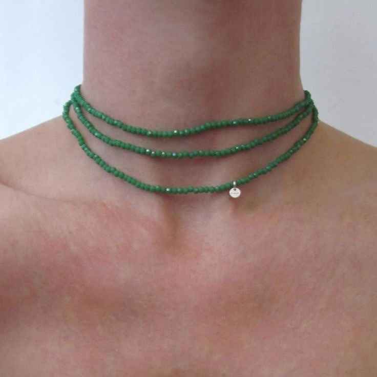 multicolor spinel beaded necklace | dopamine jewelry for layering & light - Lyra