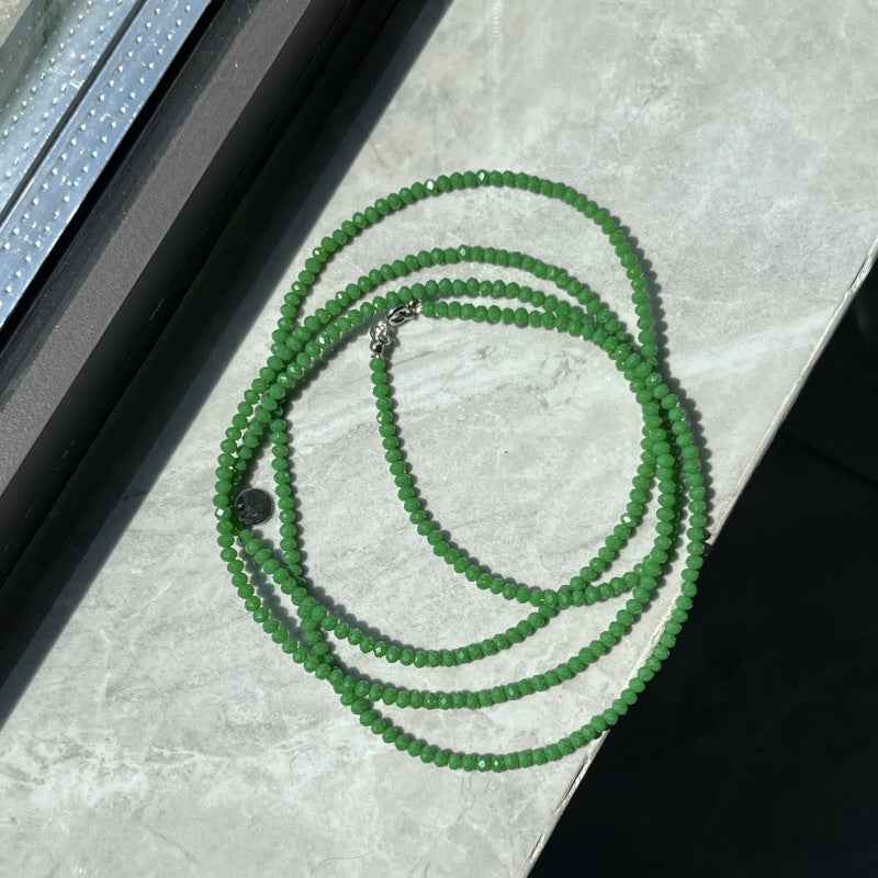 multicolor spinel beaded necklace | dopamine jewelry for layering & light - Lyra