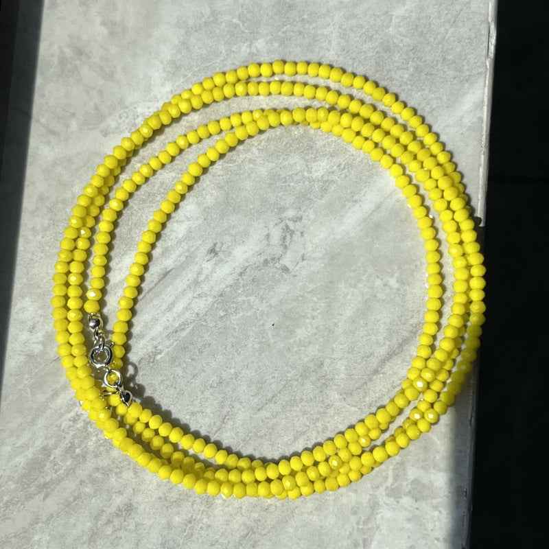 multicolor spinel beaded necklace | dopamine jewelry for layering & light - Lyra