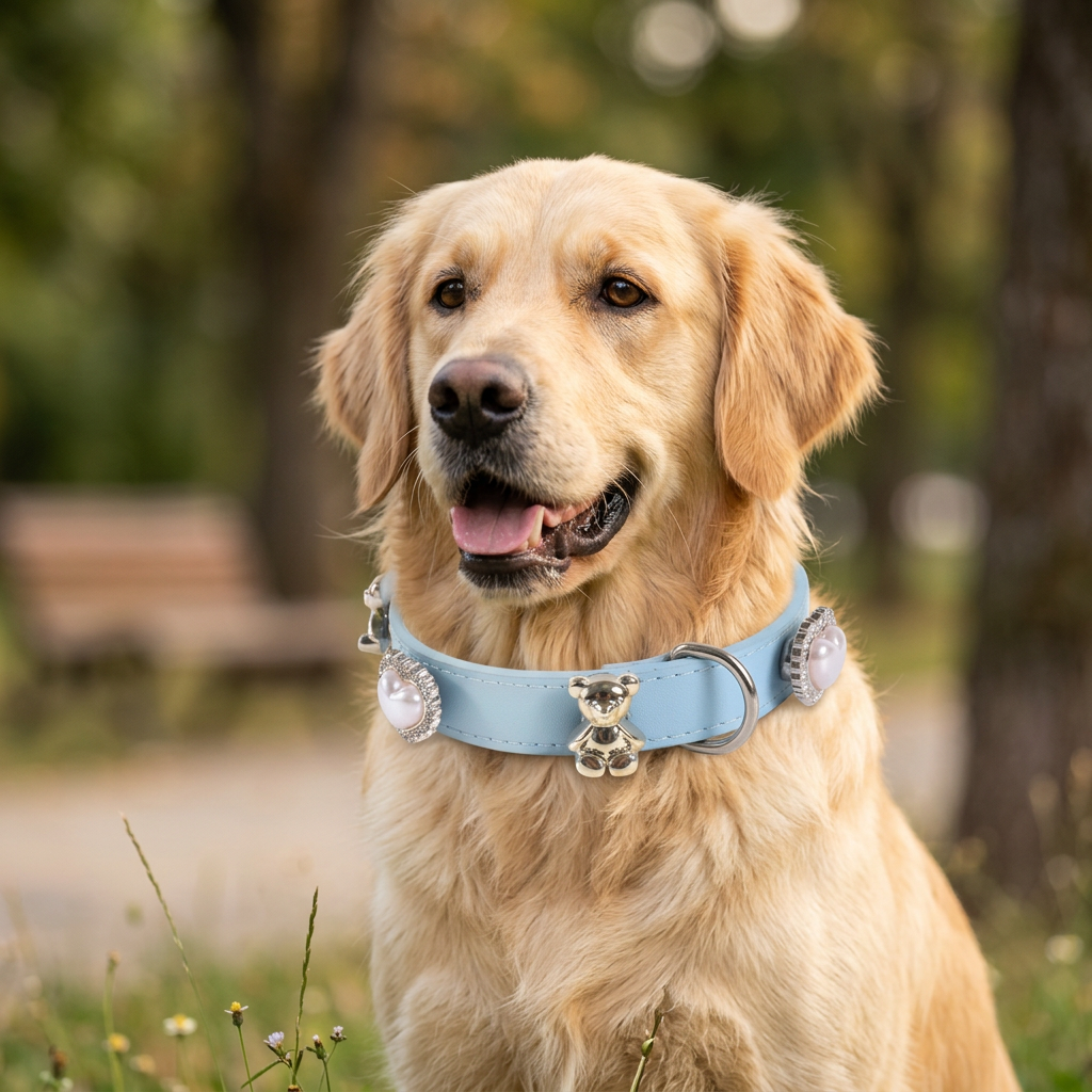 Customizable Leather Pet Collar