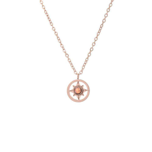 compass projection necklace - Lyra