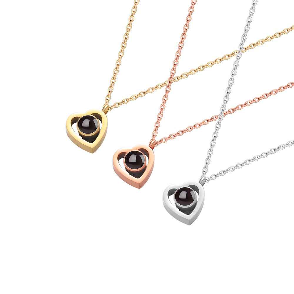 cosmic heart projection necklace - Lyra