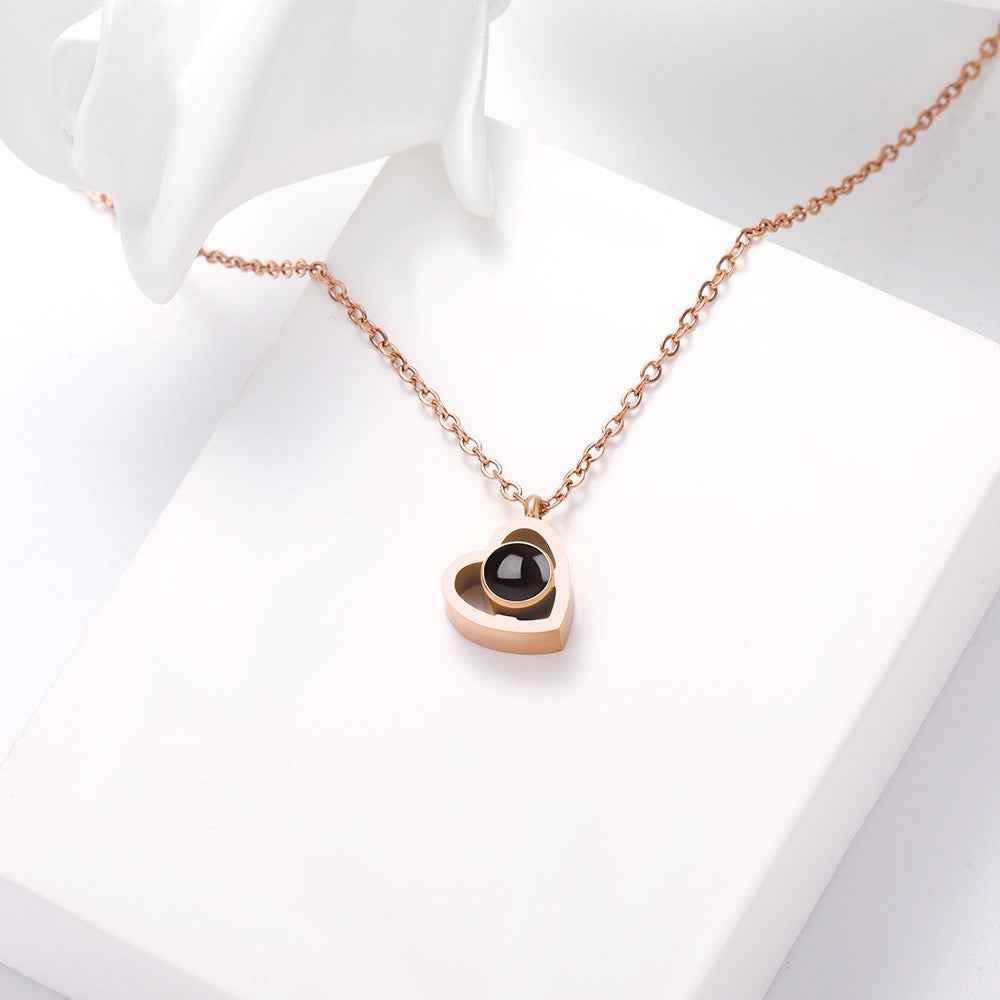 cosmic heart projection necklace - Lyra