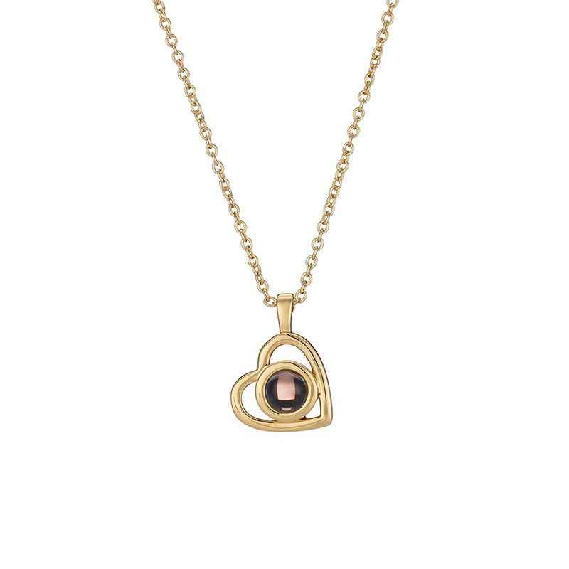cosmic heart projection necklace - Lyra