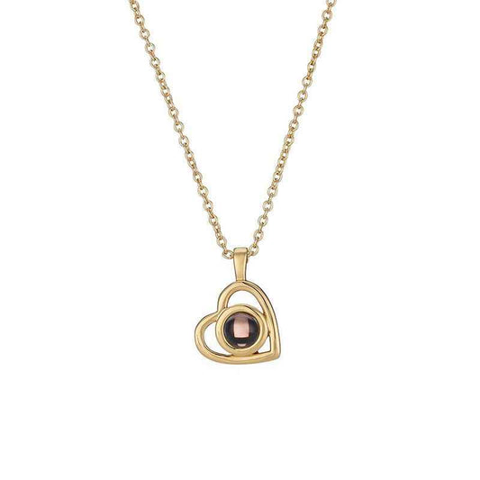 cosmic heart projection necklace - Lyra