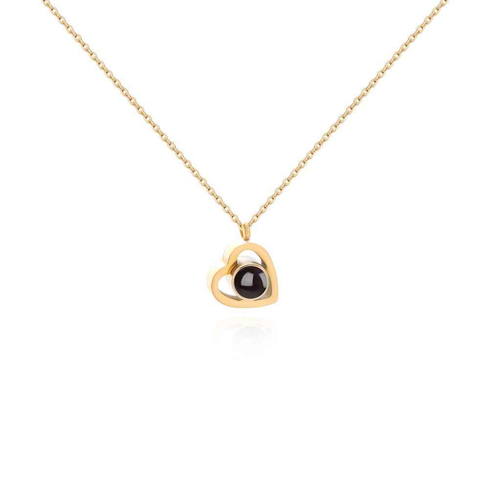 cosmic heart projection necklace - Lyra