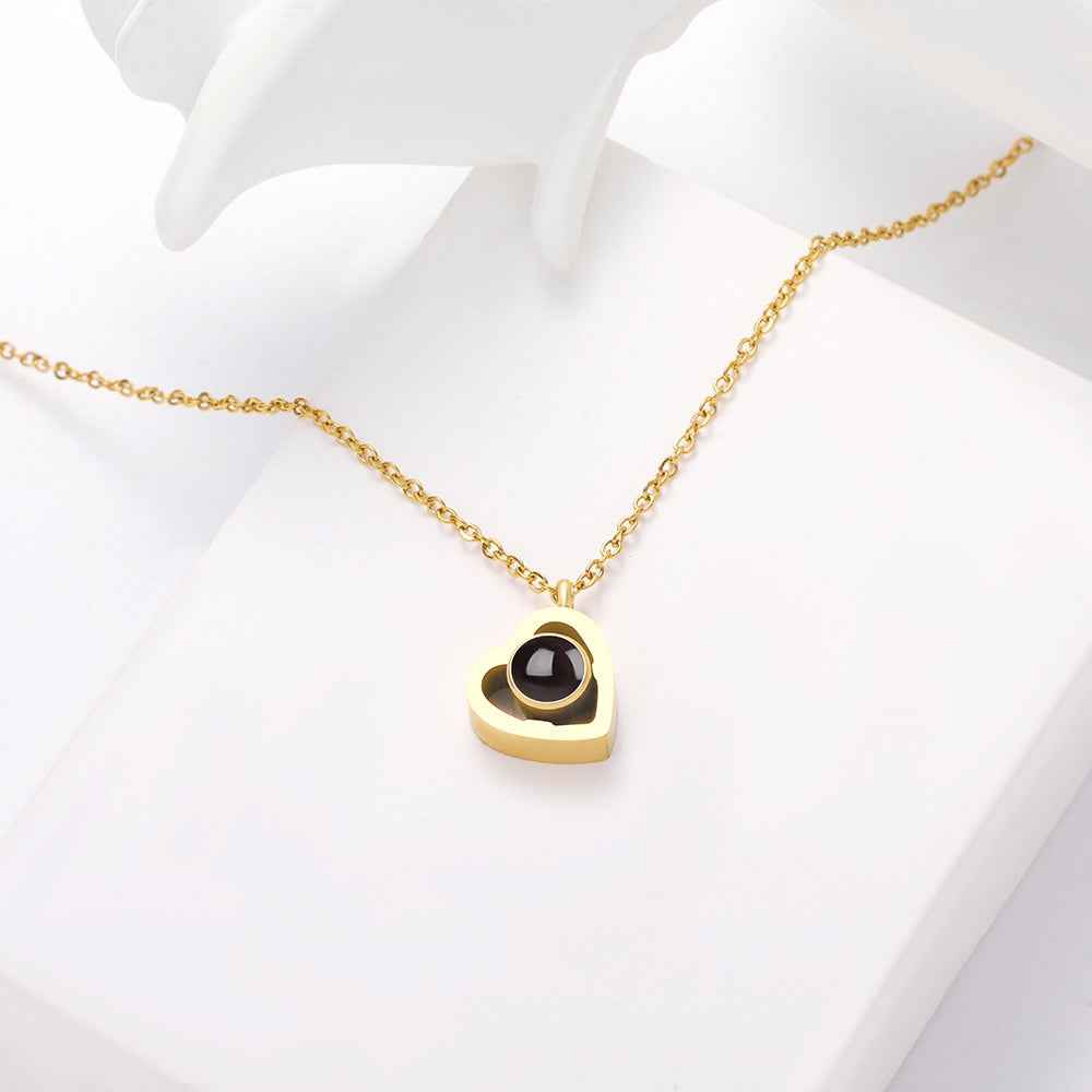 cosmic heart projection necklace - Lyra