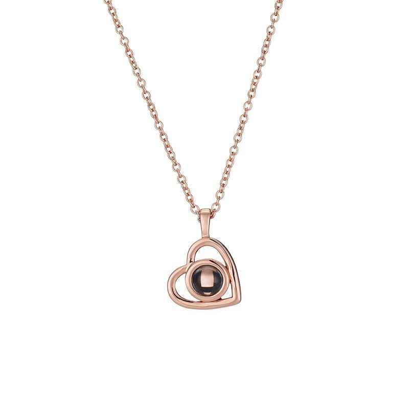cosmic heart projection necklace - Lyra