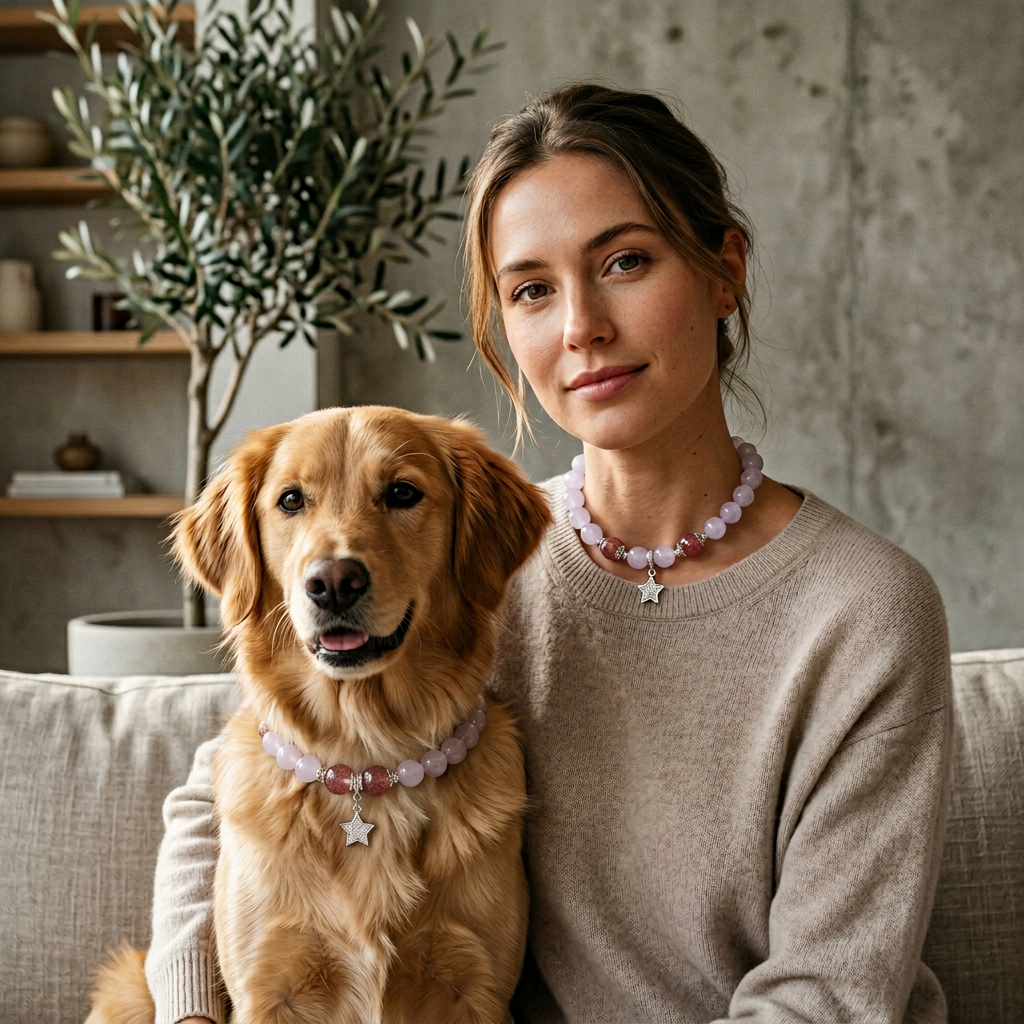 Matching Crystal Necklace for You & Your Pet