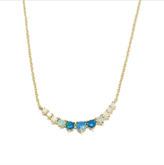 opal necklace - aurora core - Lyra
