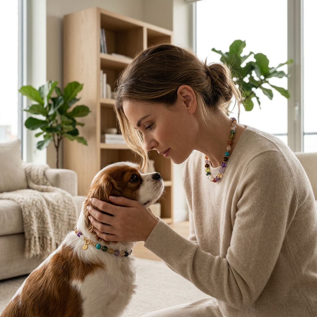 Matching Crystal Necklace for You & Your Pet