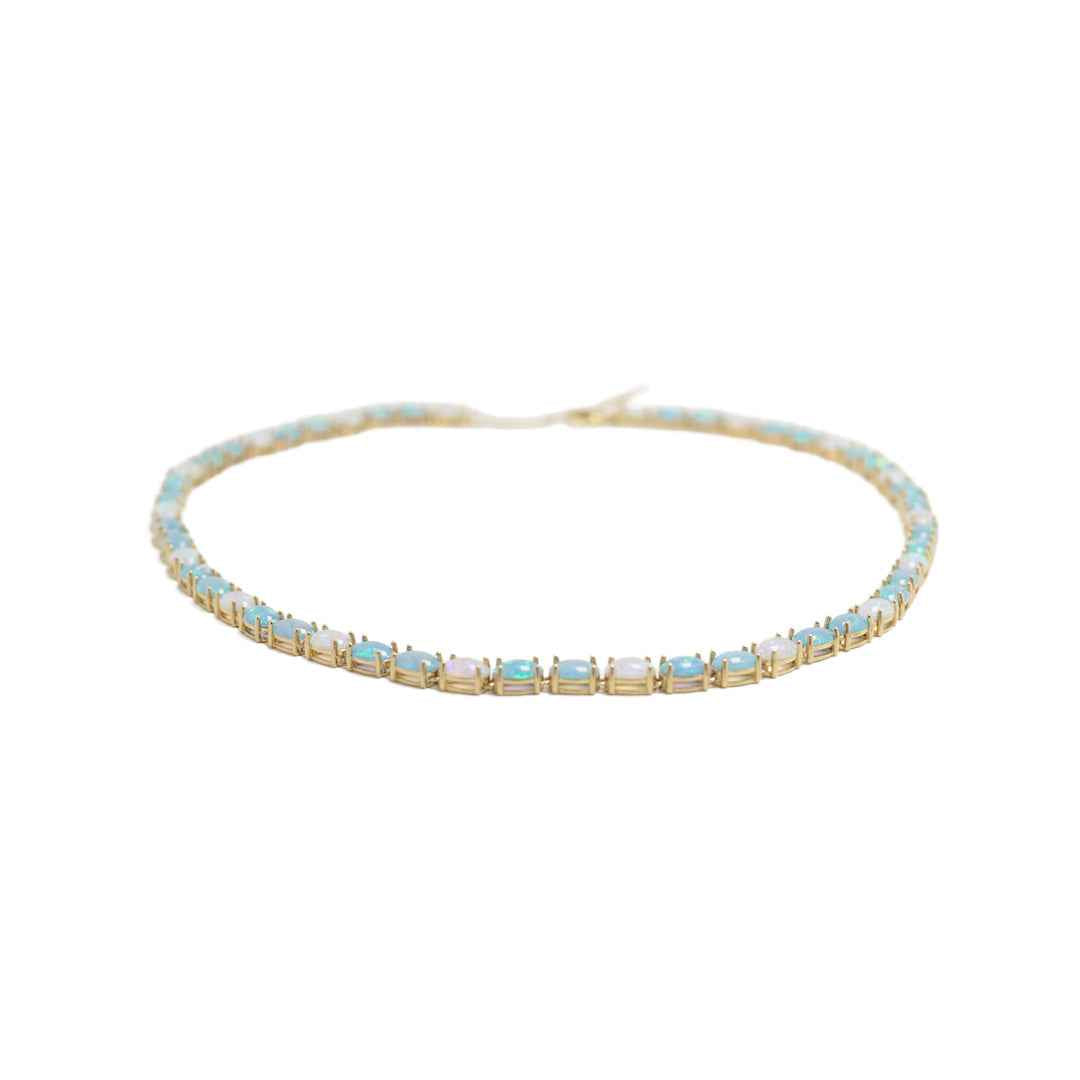 opal necklace - aurora - Lyra