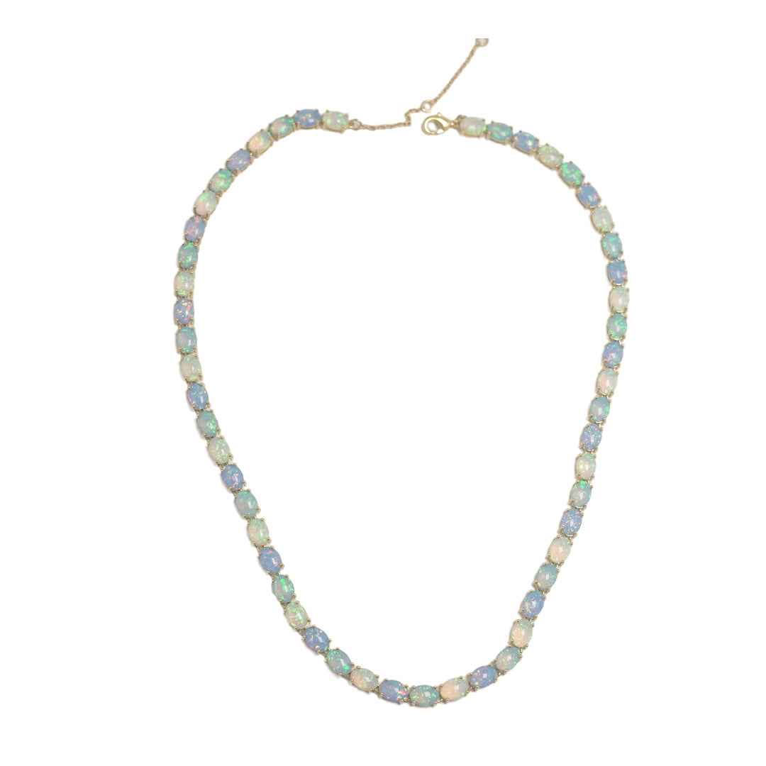 opal necklace - aurora - Lyra