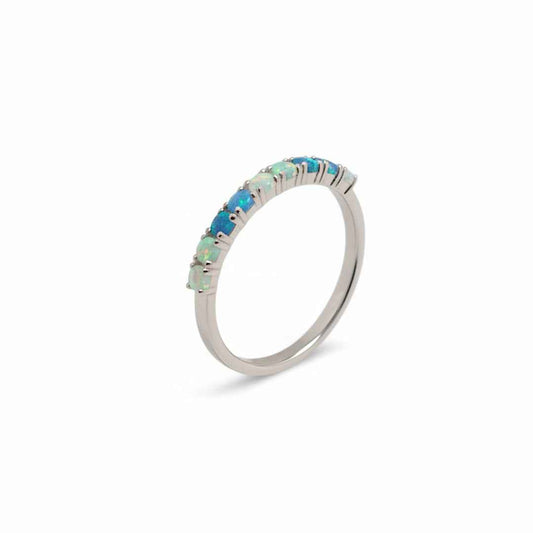 opal ring - aurora path - Lyra