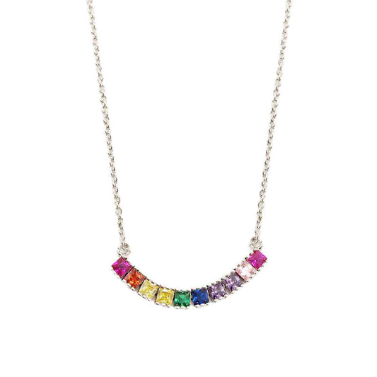 rainbow arc necklace - Lyra