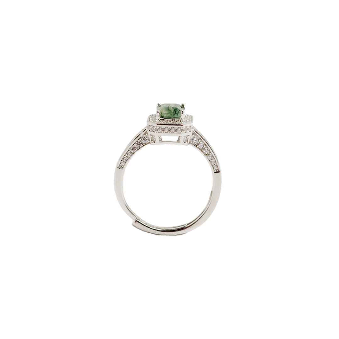 moss agate ring - gateway - Lyra