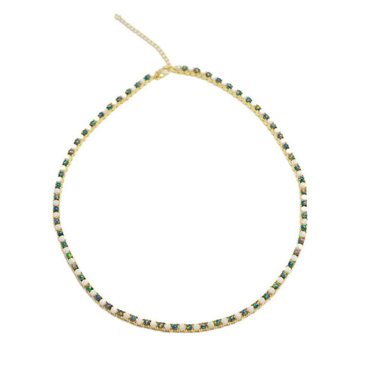 opal necklace - stargazer - Lyra