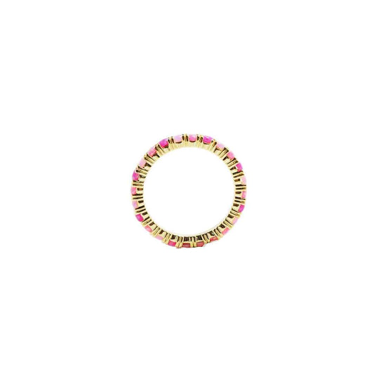 pink opal eternity ring - Lyra